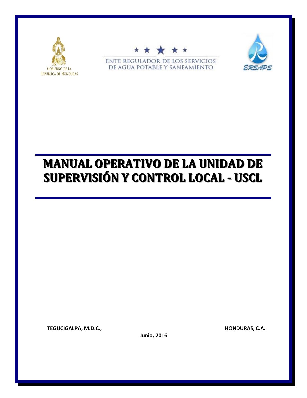 Manual operativo de la USCL
